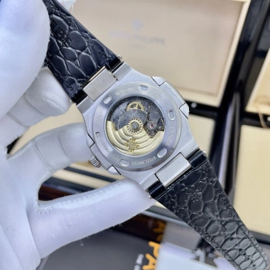 Đồng Hồ Nam Patek Philipp PA51A Xanh 40mm Viền Trơn Máy Cơ Nhật - Tặng Hộp 6