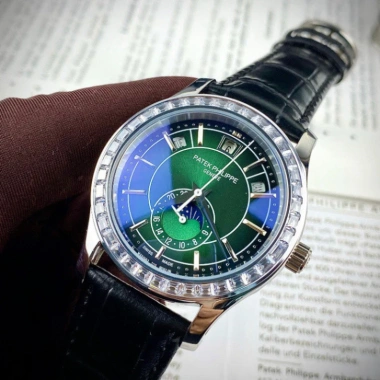 Đồng Hồ Nam Patek Philippe 5.205 Xanh Dương Viền Đá, Máy Cơ Nhật, Bảo Hành 2 Năm 11 Đồng Hồ Nam Patek Philippe 5.205 Xanh Dương Viền Đá, Máy Cơ Nhật, Bảo Hành 2 Năm 11