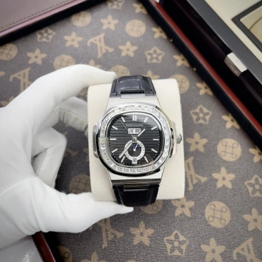 Đồng Hồ Nam Patek Philippe 5.726 40mm Cơ Nhật Bản - Viền CZ Baguette, Dây Cá Sấu, 2,6 Triệu Đồng Hồ Nam Patek Philippe 5.726 40mm Cơ Nhật Bản - Viền CZ Baguette, Dây Cá Sấu, 2,6 Triệu
