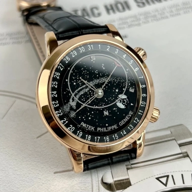 Đồng hồ nam Patek Philippe 6.104R 42mm, dây da cá sấu, máy Cal 240, giảm 22,5 tr 5 Đồng hồ nam Patek Philippe 6.104R 42mm, dây da cá sấu, máy Cal 240, giảm 22,5 tr 5