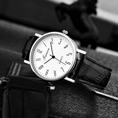 Đồng Hồ Nam Phong Cách Tối Giản Quartz 40mm Dây Da Khóa Ghim - Giá 84.000 VND 5