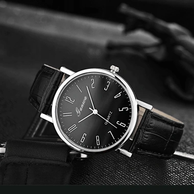 Đồng Hồ Nam Phong Cách Tối Giản Quartz 40mm Dây Da Khóa Ghim - Giá 84.000 VND 9