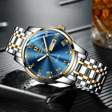 Đồng hồ nam R-ONTHEEDGE kính tráng sapphire thiết kế sang trọng giảm giá 20% tặng pin cao cấp 2