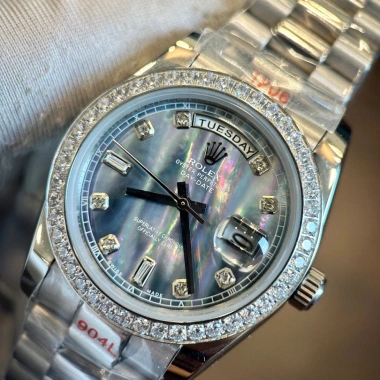 Đồng Hồ Nam RoLex 36/41mm Mặt Xà Cừ Máy Cơ Nhật Bảo Hành 2 Năm - Tặng Hộp Đẹp, Giá 2,55 Triệu 4 Đồng Hồ Nam RoLex 36/41mm Mặt Xà Cừ Máy Cơ Nhật Bảo Hành 2 Năm - Tặng Hộp Đẹp, Giá 2,55 Triệu 4