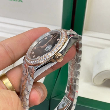 Đồng hồ nam RoLex 36/41mm nâu demi máy cơ Nhật - Bảo hành 2 năm, tặng hộp đẹp, giá chỉ 2.55 triệu