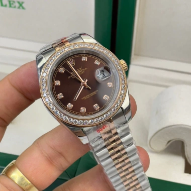 Đồng hồ nam RoLex 36/41mm nâu demi máy cơ Nhật - Bảo hành 2 năm, tặng hộp đẹp, giá chỉ 2.55 triệu 7 Đồng hồ nam RoLex 36/41mm nâu demi máy cơ Nhật - Bảo hành 2 năm, tặng hộp đẹp, giá chỉ 2.55 triệu 7