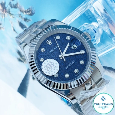 Đồng hồ nam Rolex Automatic cơ máy nhật classic mặt xanh 3D viền trắng 36-40mm - Giá ưu đãi 2.542.500₫ 3