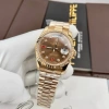 Đồng hồ nam Rolex Automatic máy Nhật Classic 2 lịch màu nâu cafe 39-40mm - Giá chỉ 2.55 triệu 2