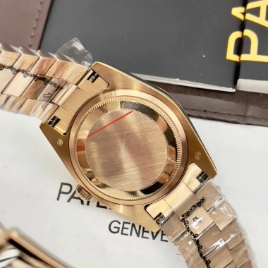 Đồng hồ nam Rolex Automatic máy Nhật Classic 2 lịch màu nâu cafe 39-40mm - Giá chỉ 2.55 triệu 7