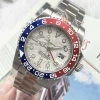Đồng hồ nam Rolex Automatic Yacht mặt đen viền xanh-đen, dây thép trắng 5 chấu size 40-41 - giá ưu đãi 2.55 triệu