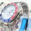 Đồng hồ nam Rolex Automatic Yacht mặt đen viền xanh-đen, dây thép trắng 5 chấu size 40-41 - giá ưu đãi 2.55 triệu 5