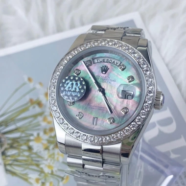 Đồng hồ nam RoLex Classic 2 lịch máy cơ automatic, mặt thiên thạch, viền đá 40-41mm, tặng hộp đẹp - Giá ưu đãi 2,577,600₫ 6
