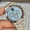 Đồng hồ nam Rolex cơ 3 nút mặt xanh 40mm dây thép trắng - Giá giảm 2.55 triệu