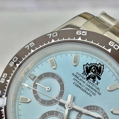 Đồng hồ nam Rolex cơ 3 nút mặt xanh 40mm dây thép trắng - Giá giảm 2.55 triệu 3