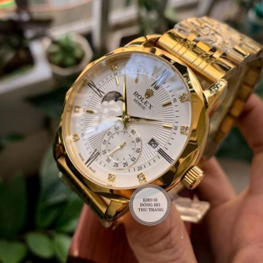 Đồng hồ nam Rolex cơ Automatic máy nhật 3 kim mặt đá 40mm-41mm - Tặng hộp đẹp, giá ưu đãi 6