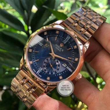 Đồng hồ nam Rolex cơ Automatic máy nhật 3 kim mặt đá 40mm-41mm - Tặng hộp đẹp, giá ưu đãi 17