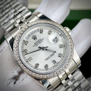 Đồng hồ nam Rolex Datejust Automatic máy nhật sang trọng, tặng hộp đẹp, giảm 24% cho doanh nhân