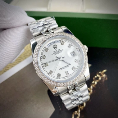 Đồng hồ nam Rolex Datejust Automatic máy nhật sang trọng, tặng hộp đẹp, giảm 24% cho doanh nhân 10