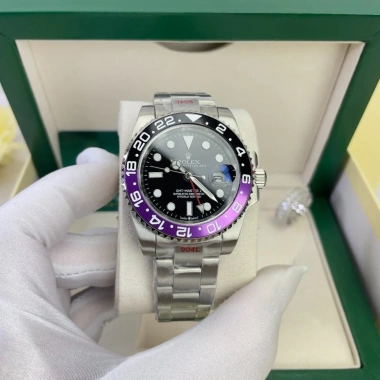 Đồng hồ nam Rolex GMT Master II 41mm máy cơ Nhật Bản - dây thép không gỉ, tặng hộp đẹp, giá 2.475.000₫ 2