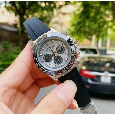 Đồng hồ Nam Rolex máy nhật cơ 3 nút Kim Đạ Quang mặt xám dây cao su 41-42mm bảo hành 2 năm 2.560.000 VND 3