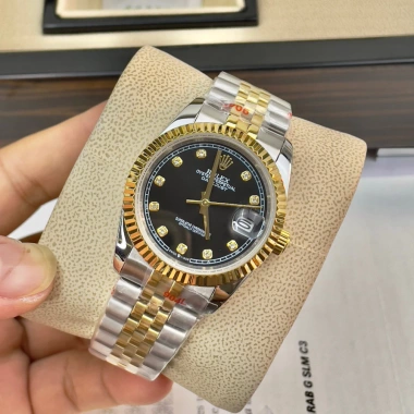 Đồng hồ nam RoLex Sapphire R022 36/40mm Đen đá, máy pin Nhật, tặng hộp đẹp, giá 2.55 triệu