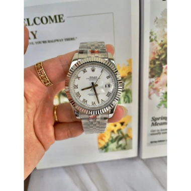 Đồng Hồ Nam RoLex Sapphire RA75 Trắng Lịch La Mã Automatic Nhật Tặng Hộp Giảm 20% 3 Đồng Hồ Nam RoLex Sapphire RA75 Trắng Lịch La Mã Automatic Nhật Tặng Hộp Giảm 20% 3