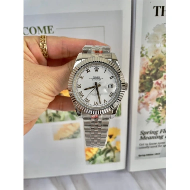 Đồng Hồ Nam RoLex Sapphire RA75 Trắng Lịch La Mã Automatic Nhật Tặng Hộp Giảm 20% 4 Đồng Hồ Nam RoLex Sapphire RA75 Trắng Lịch La Mã Automatic Nhật Tặng Hộp Giảm 20% 4