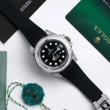 Đồng hồ nam Rolex Submariner 41mm máy cơ Miyota Nhật, thép 904L, viền CZ - 2.6tr 2