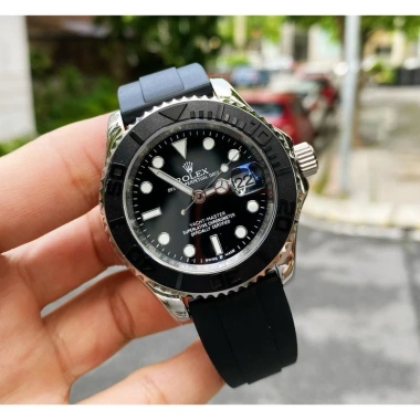 Đồng Hồ nam Rolex Yacht Master 41mm máy cơ Nhật Bản, dây silicone, giảm 2.55 triệu Đồng Hồ nam Rolex Yacht Master 41mm máy cơ Nhật Bản, dây silicone, giảm 2.55 triệu