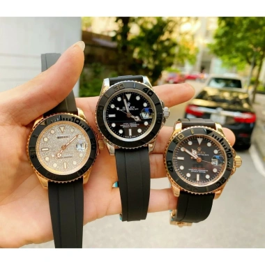 Đồng Hồ nam Rolex Yacht Master 41mm máy cơ Nhật Bản, dây silicone, giảm 2.55 triệu 9 Đồng Hồ nam Rolex Yacht Master 41mm máy cơ Nhật Bản, dây silicone, giảm 2.55 triệu 9