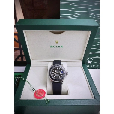 Đồng hồ nam Rolex Yacht Master Black tự động 40mm dây rubber, chống nước, bảo hành 24 tháng, tặng hộp đẹp - Giảm tới 2.587.500₫ 6 Đồng hồ nam Rolex Yacht Master Black tự động 40mm dây rubber, chống nước, bảo hành 24 tháng, tặng hộp đẹp - Giảm tới 2.587.500₫ 6