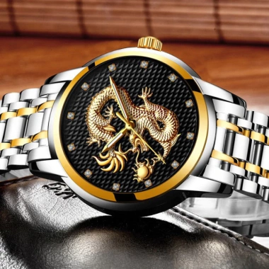 Đồng Hồ Nam ROMA DRAGON Rồng 3D Nghệ thuật - Dây Thép Đúc Cao Cấp 1,260,000₫