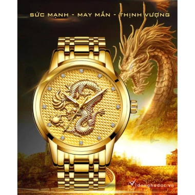 Đồng Hồ Nam ROMA DRAGON Rồng 3D Nghệ thuật - Dây Thép Đúc Cao Cấp 1,260,000₫