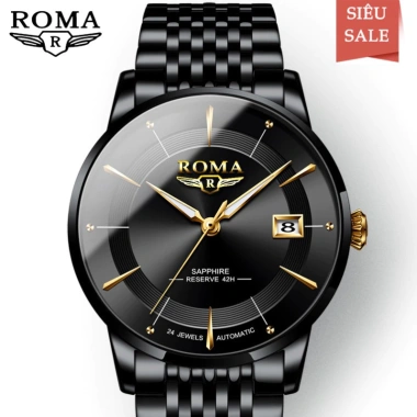 Đồng hồ nam ROMA ITALIA P8.848 sang trọng, khoa thép, chống nước, dây demi đẳng cấp - Giá 1.360.000 VND