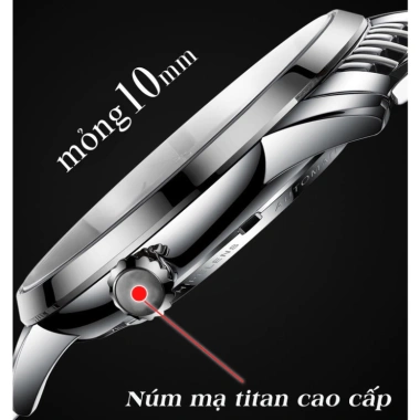 Đồng hồ nam ROMA ITALIA P8.848 sang trọng, khoa thép, chống nước, dây demi đẳng cấp - Giá 1.360.000 VND 4 Đồng hồ nam ROMA ITALIA P8.848 sang trọng, khoa thép, chống nước, dây demi đẳng cấp - Giá 1.360.000 VND 4