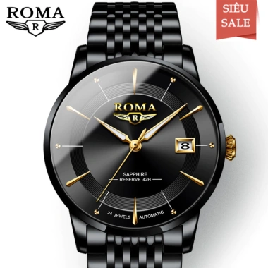 Đồng hồ nam ROMA ITALIA P8.848 sang trọng, khoa thép, chống nước, dây demi đẳng cấp - Giá 1.360.000 VND 10 Đồng hồ nam ROMA ITALIA P8.848 sang trọng, khoa thép, chống nước, dây demi đẳng cấp - Giá 1.360.000 VND 10