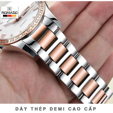 Đồng hồ nam ROMATIC 8.852 Germany Amax - Dây thép demi sang trọng, chống nước tốt, giá ưu đãi 1,180,000 VND