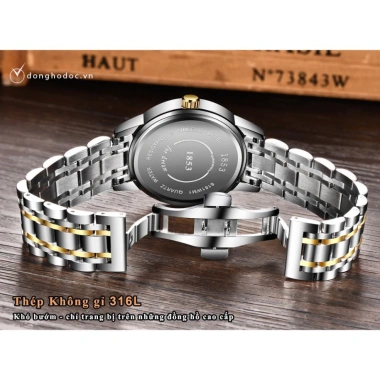 Đồng hồ nam rồng vàng kính sapphire - Phong thủy, dây thép Đức cao cấp, giá 1,28 tr 3
