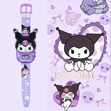 Đồng hồ nhạc Kuromi phát sáng LED Sanrio Melody, quà sinh nhật, giảm 97.020₫