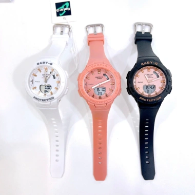 Đồng hồ nữ Baby-g mặt tròn 38mm dây cao su, chống nước 3ATM, giá 1,45 triệu
