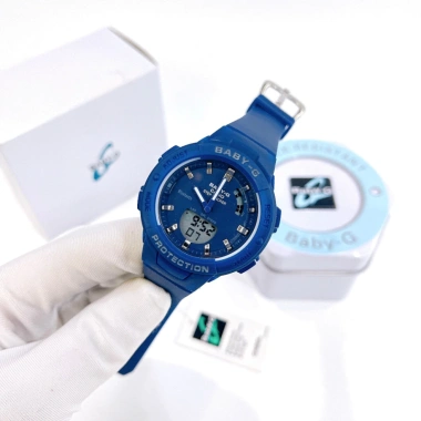 Đồng hồ nữ Baby-g mặt tròn 38mm dây cao su, chống nước 3ATM, giá 1,45 triệu