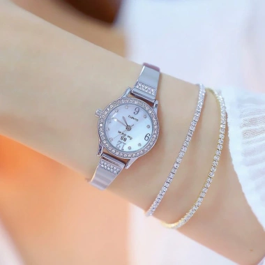 Đồng hồ nữ Bee Sister 1.351 chính hãng, dây kim loại lắc tay - Giá ưu đãi 1.16 triệu 2