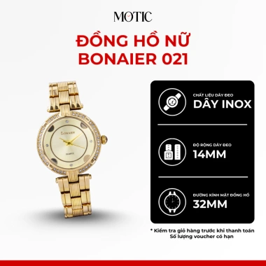 Đồng Hồ Nữ Bonaier 021 Mặt Tròn Chính Hãng Thiết Kế Thời Trang Giá 460k Giảm 96k