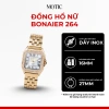 Đồng Hồ Nữ Bonaier 264 Mặt Vuông Đính Đá - Thời Trang Chính Hãng Giá 460.000 VND