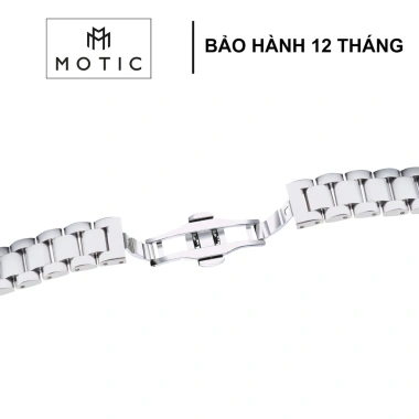 Đồng hồ nữ Bonaier 808 mặt tròn viền xoàn, dây thép không gỉ sang trọng, chống nước - Giá 480.000₫