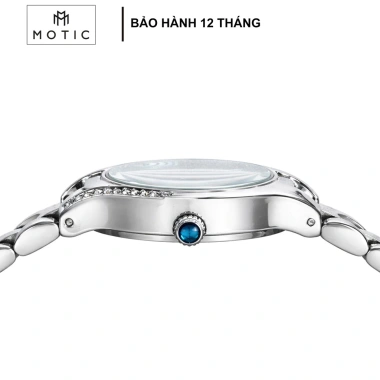 Đồng hồ nữ Bonaier 808 mặt tròn viền xoàn, dây thép không gỉ sang trọng, chống nước - Giá 480.000₫