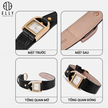 Đồng hồ nữ cao cấp Elly EH14 - Thiết kế sang trọng, mặt kính, chỉ 1.574.250₫