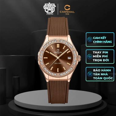 Đồng Hồ Nữ CARNIVAL 8.168L2-VH-DCS-N Chính Hãng - Thiết Kế Sang Trọng, Giá 3.094.000 VND