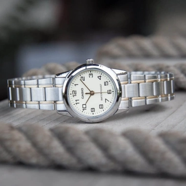 Đồng hồ nữ Casio chính hãng Anh Khuê LTP-V001SG-9BUDF, dây kim loại sang trọng, giảm 18%