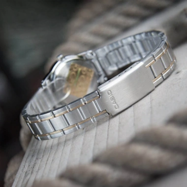 Đồng hồ nữ Casio chính hãng Anh Khuê LTP-V001SG-9BUDF, dây kim loại sang trọng, giảm 18%